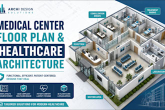 design medical center floor plan, clinic layout, healthcare