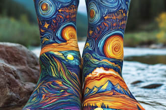 design a unique socks design