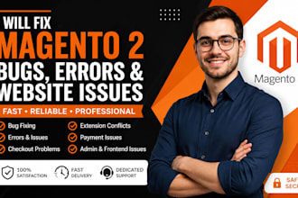 fix magento 2 bugs, errors, checkout and website issues