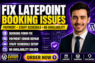 fix latepoint booking form payment staff schedule and no availability issue