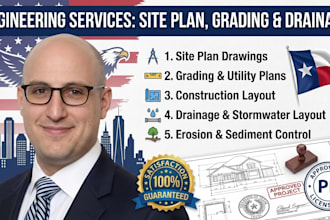 create site plan grading drawing construction drainage layout erosion control ex