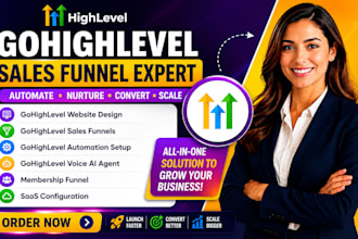 setup gohighlevel automation gohighlevel expert slaes funnel ghl website