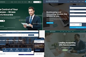build wix bookkeeping website wix CPA accounting wix tax consultant bis website