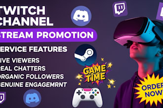 boost twitch live viewers, twitch channel pomotion