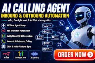 build ai calling agent n8n ghl bland ai voice inbound outbound ai calling agent