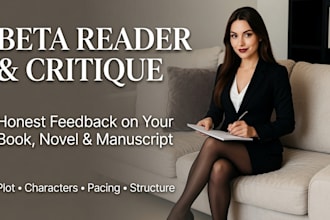 beta read, critique, and provide feedback on your writing