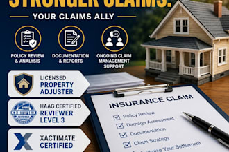 help you manage your insurance claim
