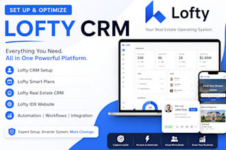 set up lofty crm lofty smart plans lofty real estate crm lofty idx website lofty