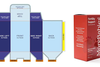 design dieline, box dieline and product packaging design