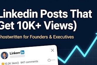 write viral linkedin posts for founders and executives