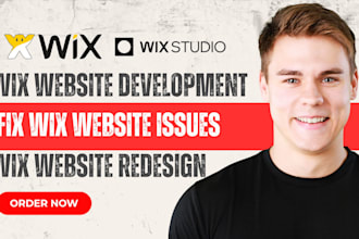 build wix website, redesign, customize, update, edit, fix wix website for you