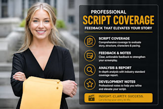 provide script coverage feedback notes analysis screenplay film TV pilot report