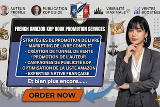 do french amazon KDP book promotion book marketing sales funnel author promotion