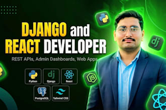build a full stack web app with django and react