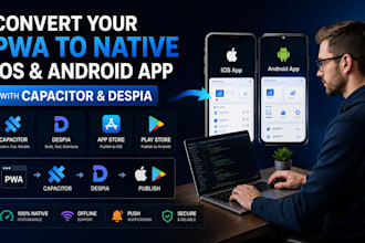 convert your pwa to native ios android app in capacitor despia app store publish