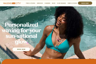 design wix wax website waxing salon website wax salon booking website