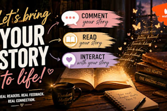 read, react and comment on your wattpad story