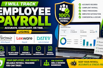 track employee payroll using personio, lexware, datev for businesses