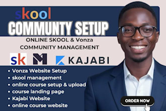 setup vonza community setup vonza online course skool community vonza store