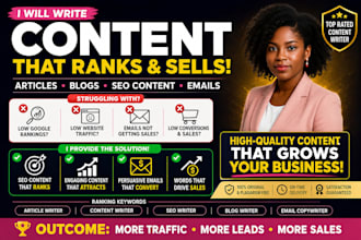 write article, content writer, seo writer, persuasive email content that sells