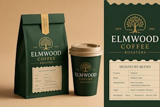 premium food pouch design, coffee packaging, tea label, mylar bag design