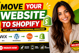 move your website to shopify from wix wordpress or etsy without losing your data