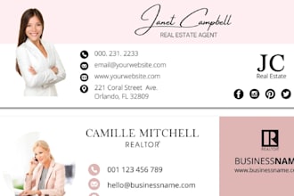 design clickable outlook html email signature, email footer animated signature