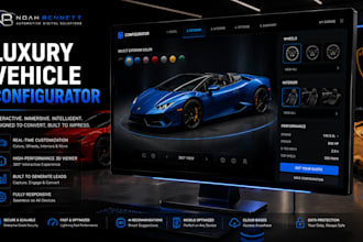 build a luxury vehicle configurator and car customization web app
