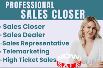 sales development representative sales closer b2b sales person to close deals