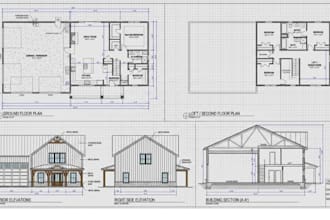 provide professional cad architectural drawings for barndominiums