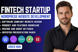 design startup website fintech website saas website design french tech website