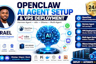 install openclaw ai agent setup hermes agent n8n vps multi agent clawdbot