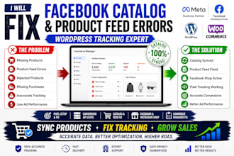 fix wordpress facebook catalog product feed and conversion tracking errors