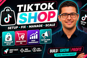 setup tiktok shop, fix tik tok dropshipping, tiktok shop manager tiktok shop ads