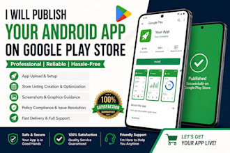 upload and publish your app on google play console