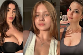 create realistic ai influencers, ai model for social media and fanvue