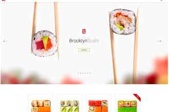 do sushi bar website design