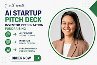 create ai startup pitch deck investor presentation fundraising deck