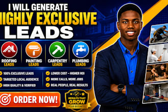 generate highly exclusive roofing leads painting carpentry leads plumbing leads