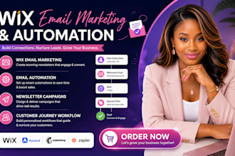 setup wix email marketing email automation newsletter campaigns customer journey