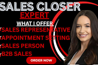 be your high ticket sales closer b2b salesperson appointment setter close sales
