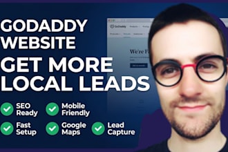 create godaddy website local business godaddy website design seo optimization