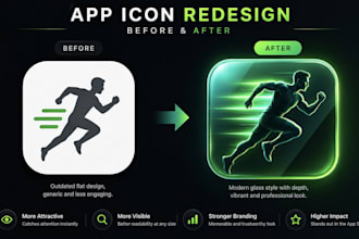 redesign a modern icon for app store