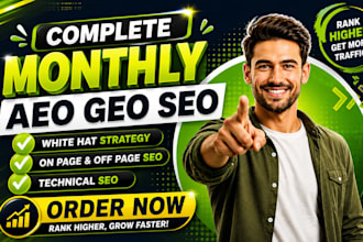 do monthly local seo, geo, aeo, ai search backlinks for website ranking