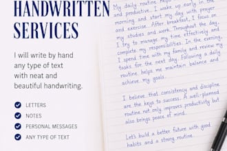 write neat english handwriting