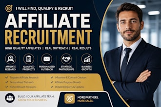 build and manage your affiliate recruitment campaign