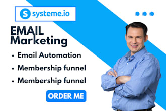 setup systeme io membership funnel system io email marketing automation system
