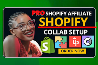 setup shopify collab, uppromote, goaffpro, modash shopify influencer marketing