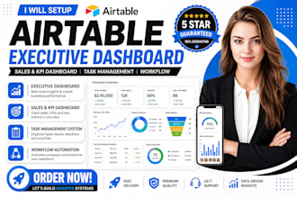airtable executive dashboard sales kpi dashboard task management system workflow