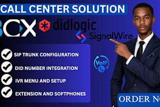 configure sip trunk did number IVR on 3cx freepbx for inbound and outbound call